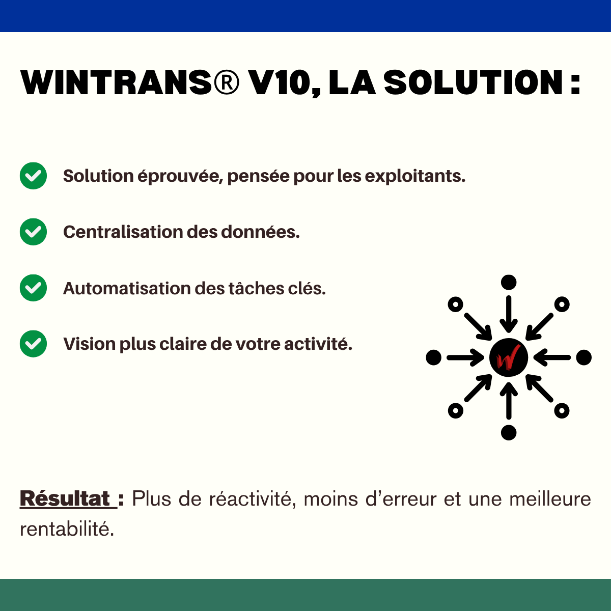 WINTRANS_'s tweet photo. 📊 TMS &amp; exploitation : une alliance stratégique pour booster votre rentabilité.

Dans le transport, chaque minute compte.
📦 Un logiciel TMS bien intégré = + d’organisation, + de suivi, + d’efficacité.
✅PME ou grand groupe, les gains sont concrets.

#TMS #Transport #Logistique https://t.co/RVyeOK7ZMH