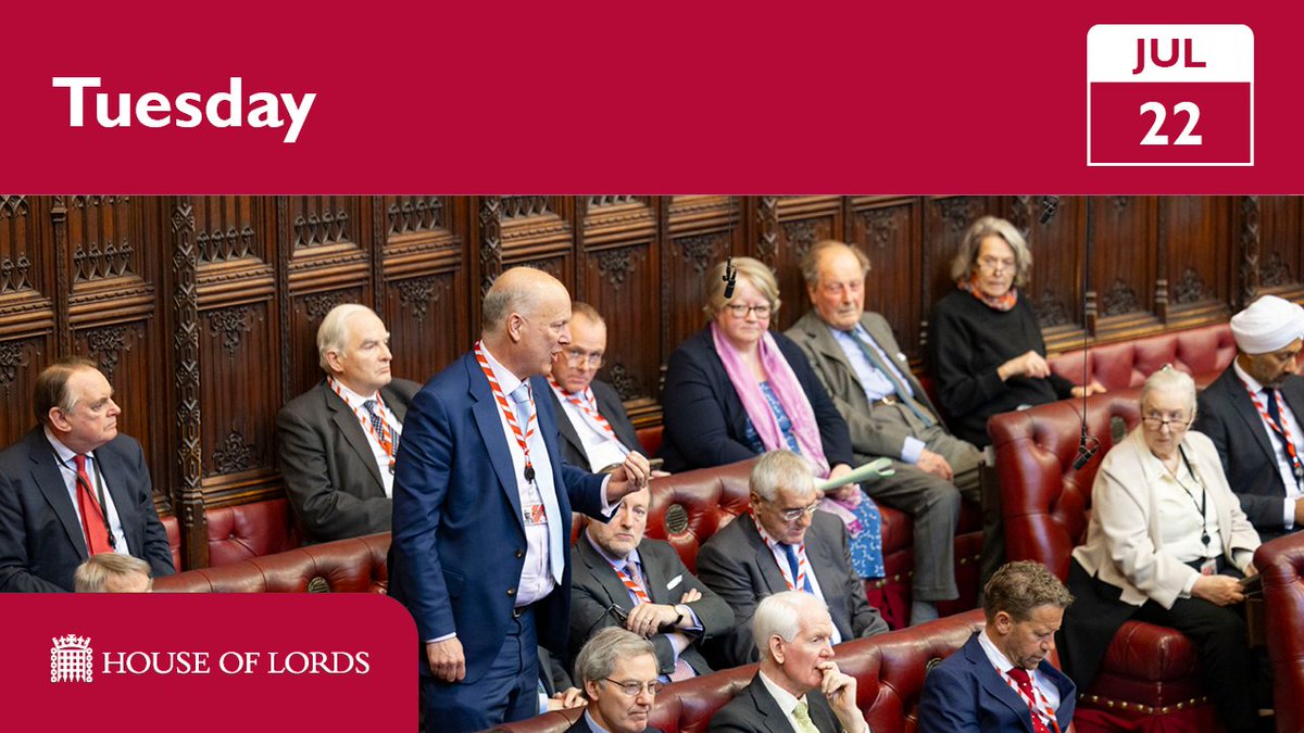 UKHouseofLords's tweet image. 🕝 #HouseOfLords from 2.30pm includes:
🟥 adult social care
🟥 migrants entering UK illegally
🟥 foreign ownership of UK press
🟥 Universal Credit Bill
➡️ See full schedule and watch online
parliament.uk/business/news/…