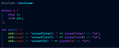 satvikk_guptaa's tweet image. C++ Snipets Day 2
what will be the sizeof(A) ?
If you're thinking 5 (1+4) or 9 (1+8), you're wrong. But why?
Modern CPUs prefer data aligned to word boundaries.
So the compiler adds 7 bytes padding after char.
Result: 1 + 7 + 8 = 16 bytes on 64-bit.