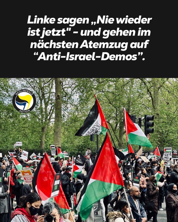 StiegerJanis's tweet image. Linke sagen „Nie wieder ist jetzt“, das bedeutet in erster Konsequenz „Nie wieder Völkermord“.
Wo ist das Problem?