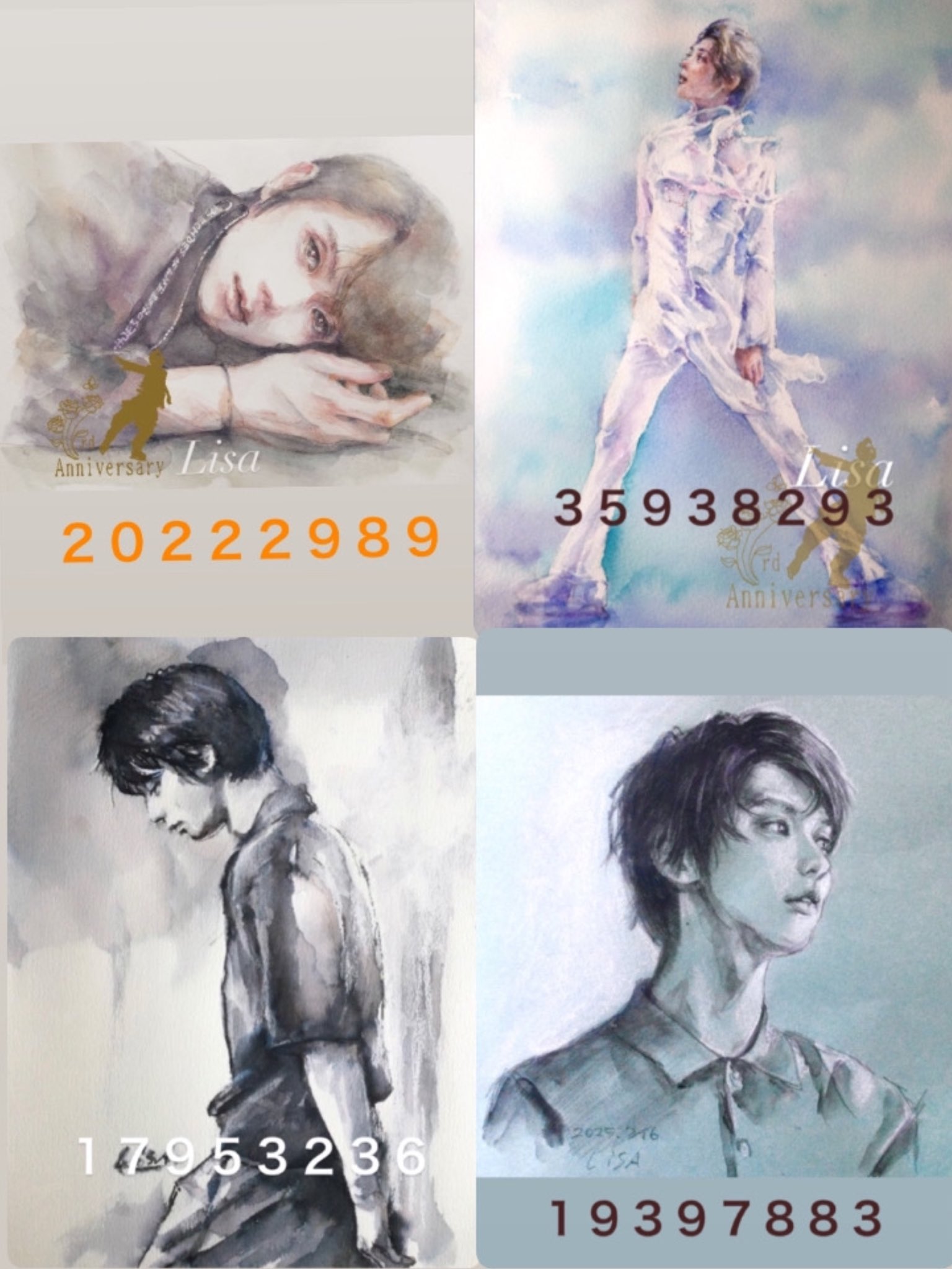 kei 羽生結弦 絵画 レゾン 羽生結弦 絵画 レゾン