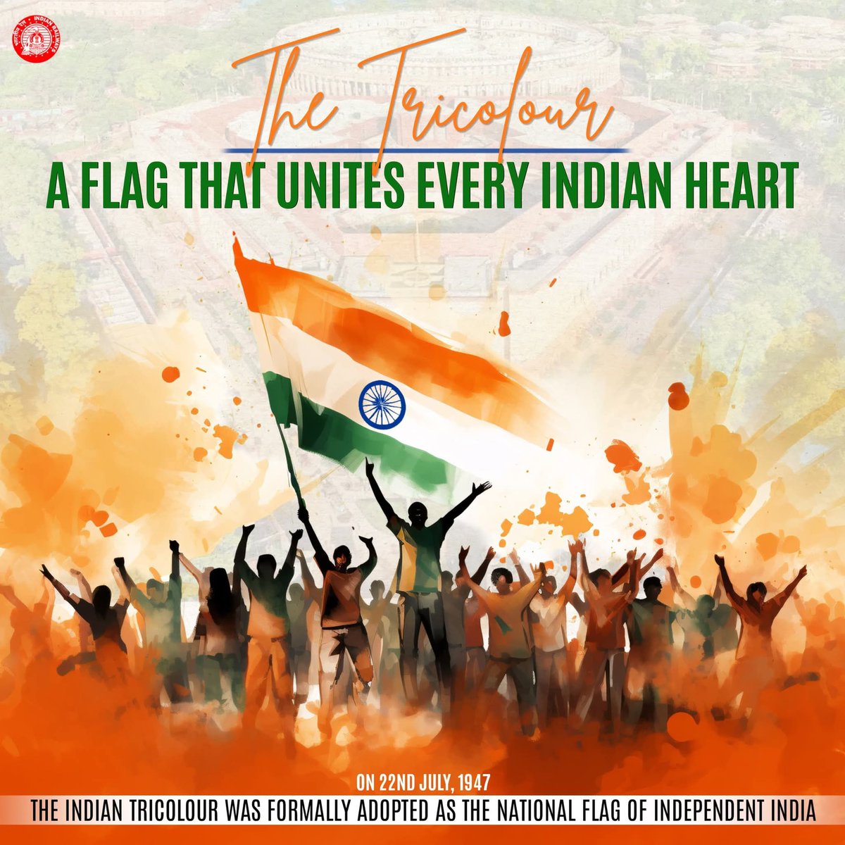 MaharajaManipur's tweet image. Today is #NationalFlagAdoptionDay
The Tricolour that unites every Indian Heart. On 22nd July 1947, Indian Tricolour was formally adopted as the National Flag of Independent Bharat. Salute to our National Flag.
@narendramodi @AmitShah @rajnathsingh @JPNadda @blsanthosh @PMOIndia