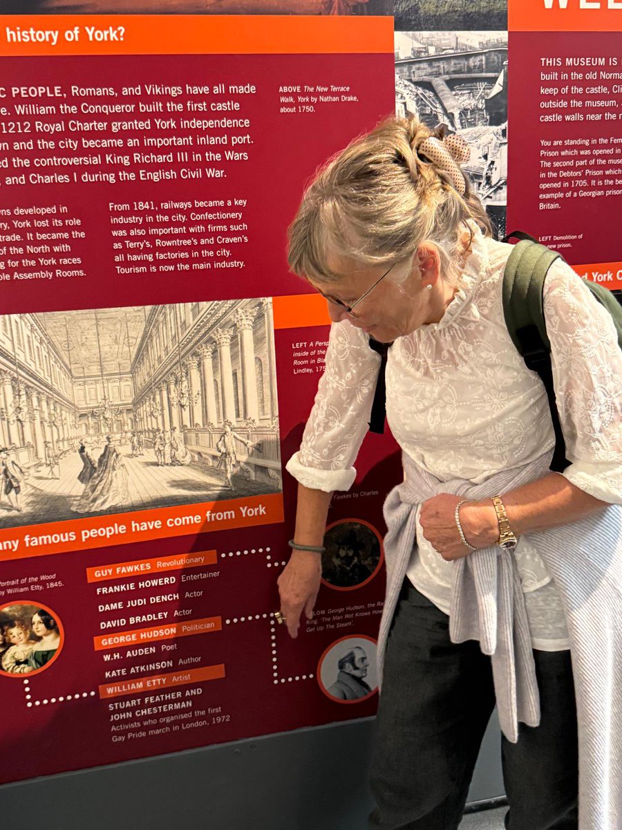 alisonbarrow's tweet image. Behind The Scenes at the Museum... ? Kate Atkinson finds herself rubbing shoulders with WH Auden and Dame Judi at @YorkCastle on the wall of fame. ❤️