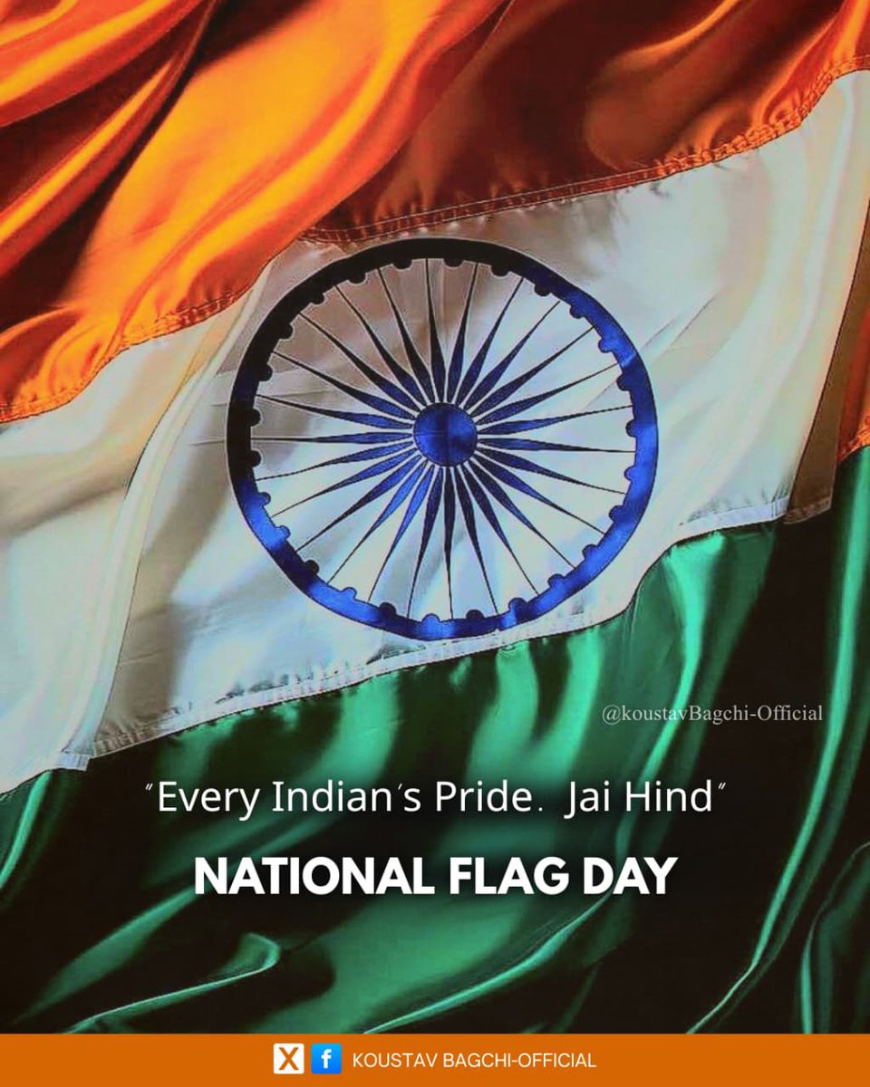 On this day in 1947, a pivotal moment in India's history! The Constituent Assembly adopted the final design of our beloved National Flag, a symbol of a free India, first hoisted on August 15, 1947. Let's remember and cherish this significant milestone. 🇮🇳 

#India