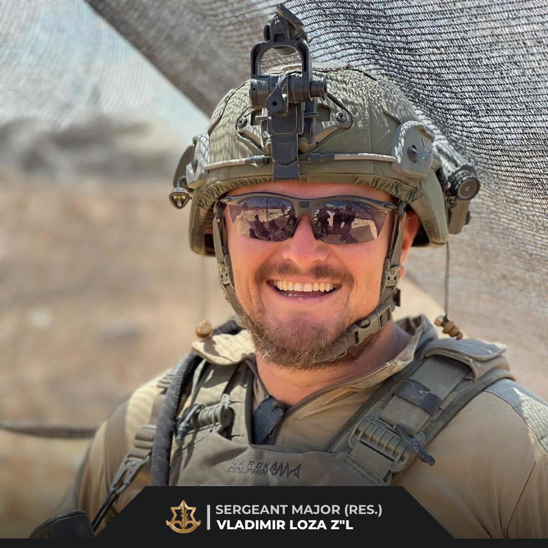 LTC_Shoshani's tweet image. 🕯️ Sergeant Major (Res.) Vladimir Loza, 36
SGM (Res.) Vladimir, a soldier in the 7020 Battalion, 5 Brigade, fell during combat in southern Gaza.
I send my deepest condolences to his family and loved ones. May his memory be a blessing.