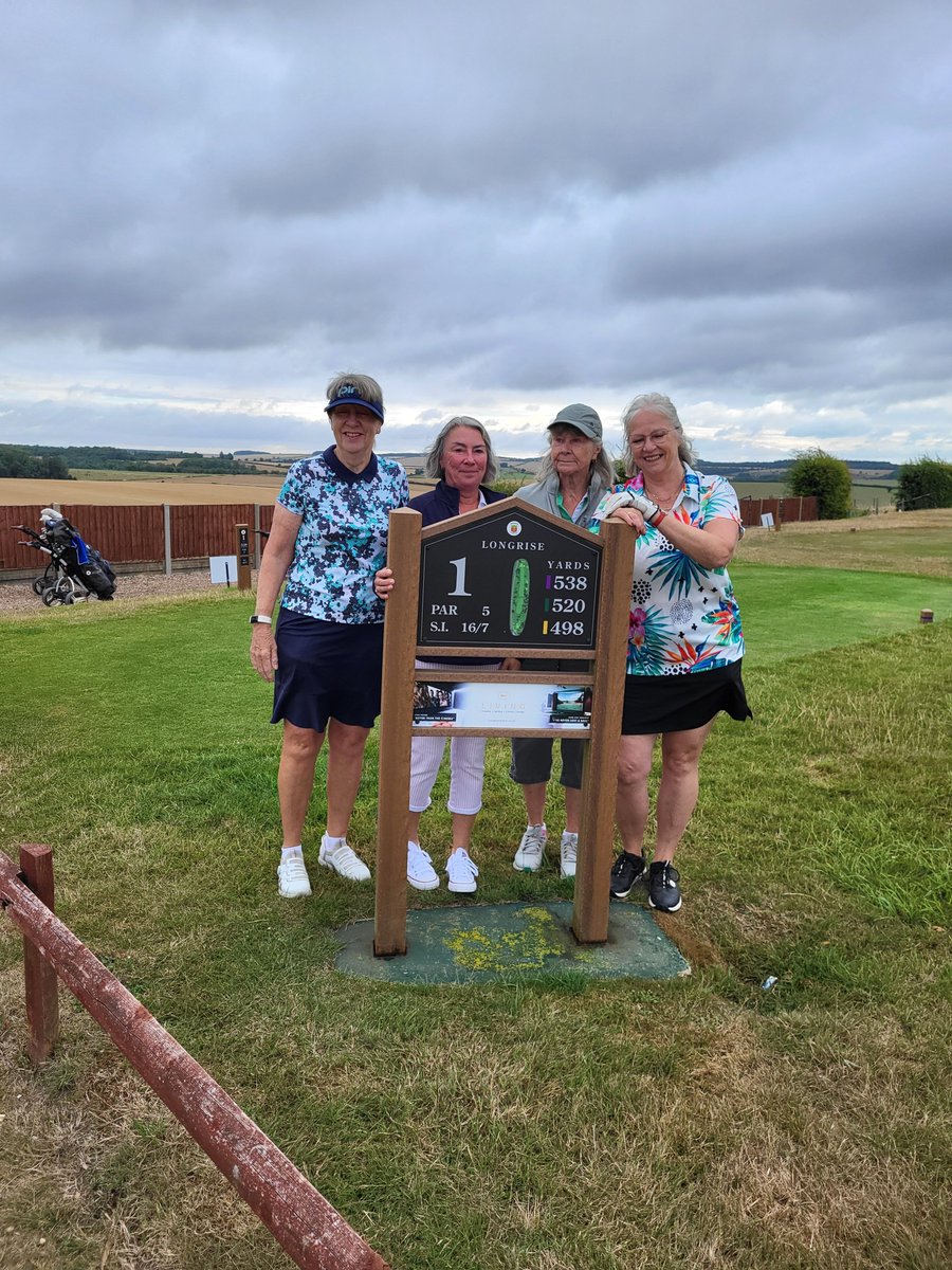 Today its our Lady Captains Day

With 39 Ladies playing a fun 3 ball Texas Scramble Format

Pictured are the first group Pat, Caroline &amp; Coral about to start the day pictured with our Lady Captain Ann Thornton

We hope everyone has a great day!

#ladiesgolf
#funday
#ladycaptain
