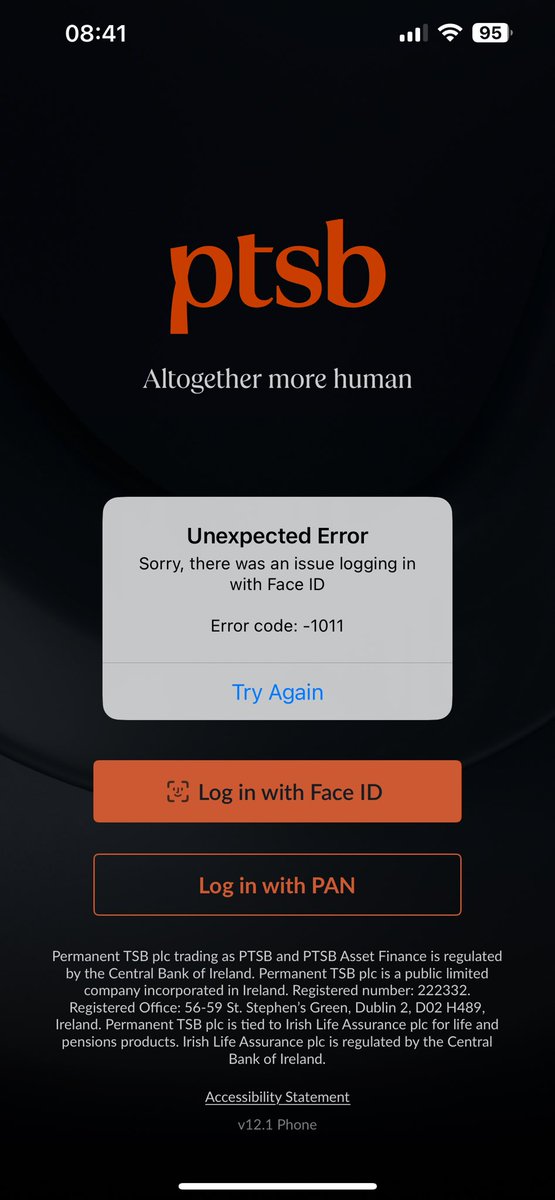 Ontheboldstep's tweet image. The Permanent tsb app, is the biggest piece of shit !!! ๐คฌ๐คฌ๐คฌ