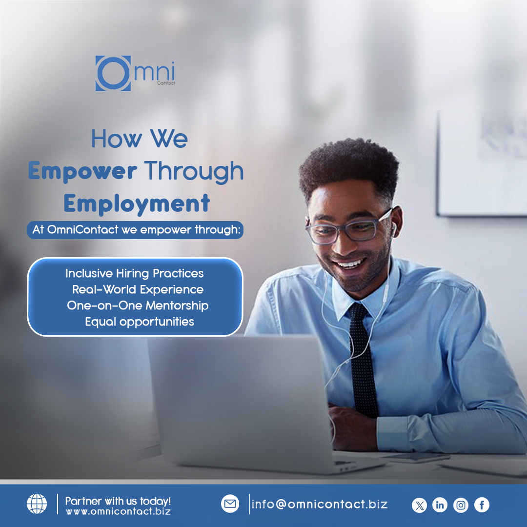 omnicontact_bpo's tweet photo. At OmniContact, we believe business should be a driver of inclusion, empowerment, and lasting change.
Don’t just fill roles, open doors. Utilize outsourcing to drive growth, foster inclusion, and create genuine opportunities.
#EmpowermentThroughWork #ImpactSourcing #OmniContact https://t.co/80ZhgivoPn