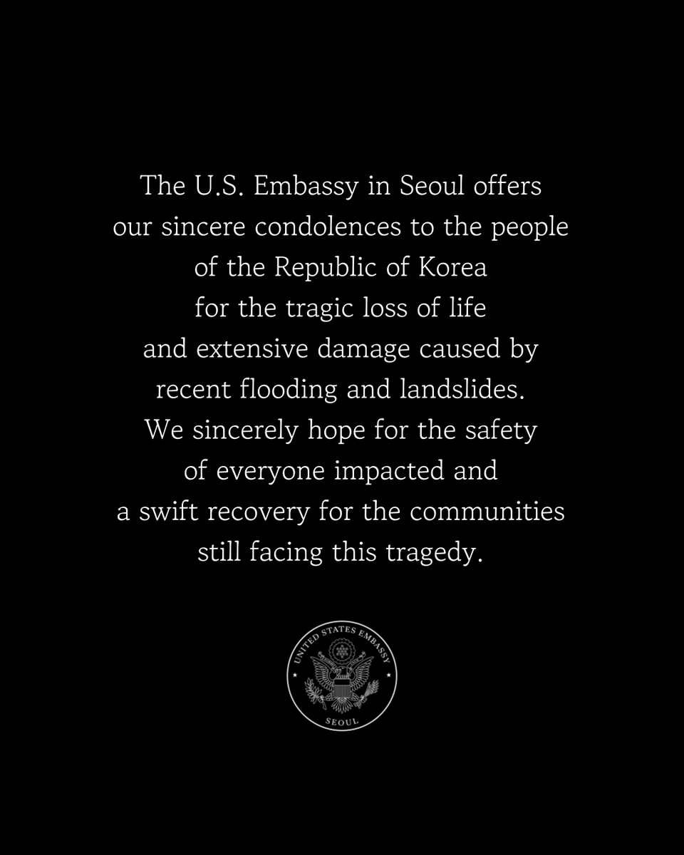 주한미국대사관 U.S. Embassy Seoul tweet media