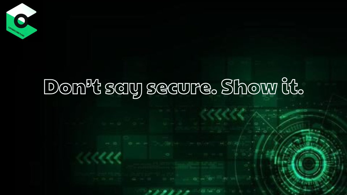 CipherCore_fund's tweet image. Everyone says they’re secure. Few prove it.

Nothing matters if:
→ Assumptions go unchecked
→ Code is unauditable
→ Infra is closed-source

Security isn’t declared.
It’s demonstrated, consistently.

#Web3 #BlockchainSecurity #CipherCoreFund