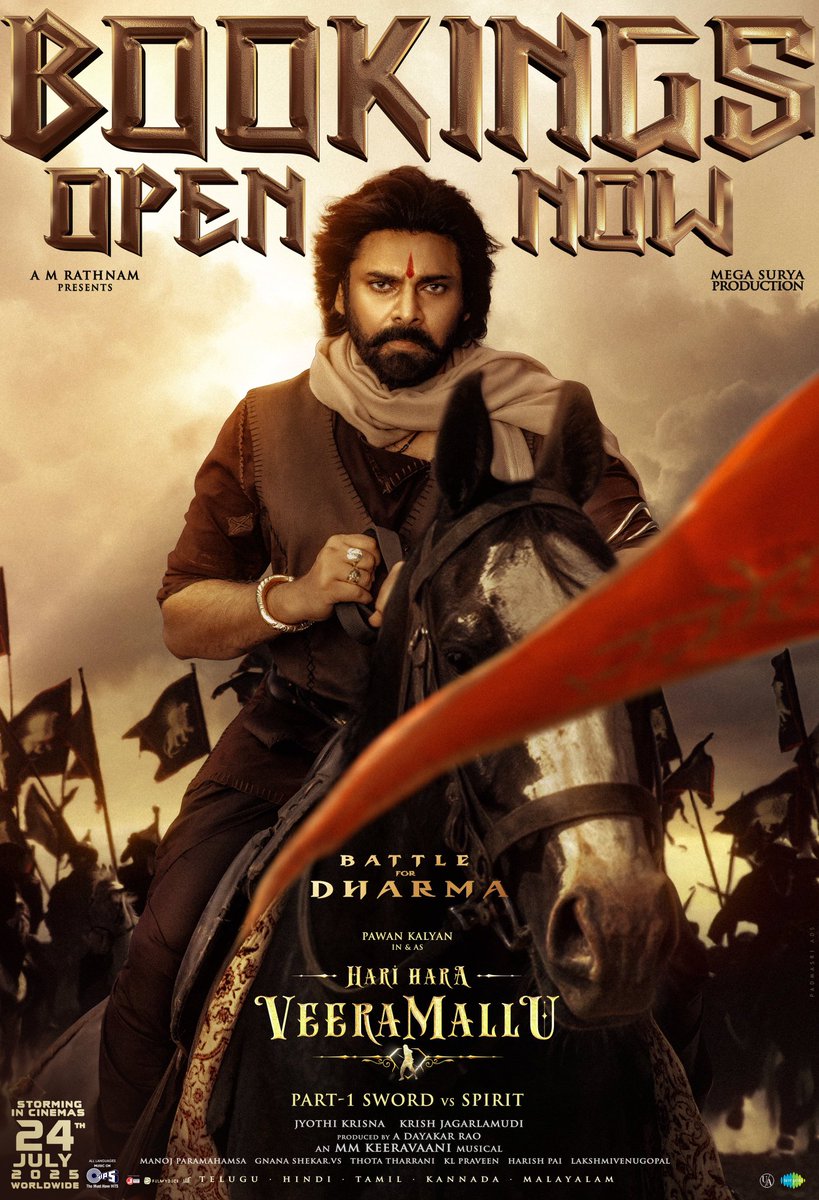 ManiCreationss's tweet image. #HariHaraVerraMallu 🚩🐎
Steps To Participate 💥💥
1. Must Follow Retweet @ManiCreationss
2. Tag 5 Friends
3. Quote Tweet Your Favorite Dialogue Of #Pawanakalyan
#HariHaraVeeraMalluOnJuly24th
