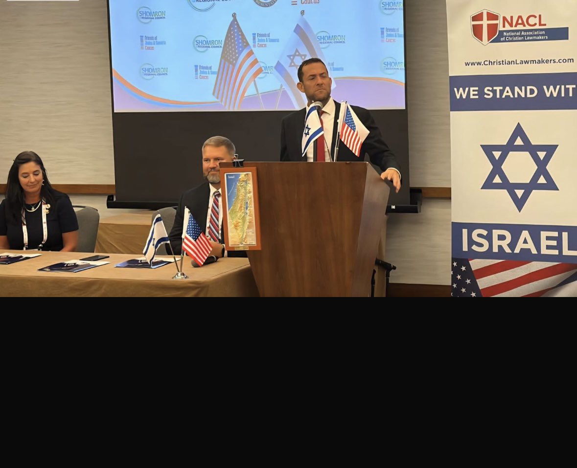 Betar_USA's tweet image. 🇺🇸✡️ Historic Momentum for Sovereignty in Judea & Samaria 🇮🇱
A wave of support is rising from the United States!
➡️ Lawmakers from 20 U.S. states gathered in a special summit with Samaria Council Head Yossi Dagan, declaring firm support for Israeli sovereignty in Judea &…