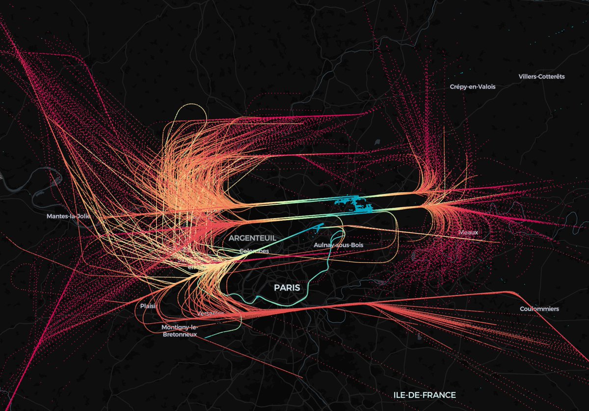 wingbits's tweet image. Nope. These aren’t brushstrokes.
They’re jets, freighters, med-e-vacs - all etched live by Wingbits contributors.
🎨 And when they’re online, the skies start to look like this: