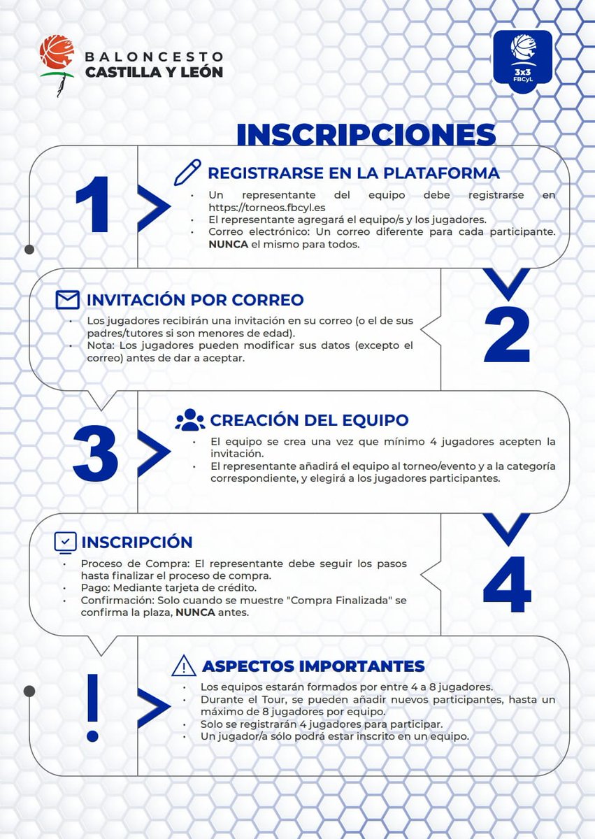 FBCyLBurgos's tweet image. 🚨¡Vuelve el XVIII Torneo de 3✖️3 a Salas de los Infantes! IV Memorial Carlos Sainz Esteban
📅 Sábado 9 de agosto
🏀 Categorías Benjamín, Alevín, Infantil, Cadete y Absoluta +16
📌 Inscripciones abiertas hasta el 6 de agosto 👉3x3.fbcyl.es/3x3-girabasket/
¡Te esperamos!
