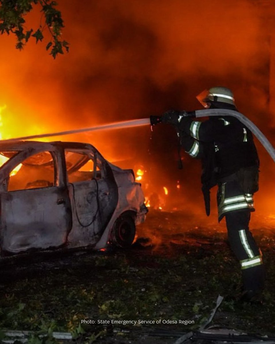 MFA_Ukraine's tweet image. Another night of Russian terror in Ukraine. On July 21–22, Russia launched 42 attack drones, mostly Shaheds, targeting multiple regions. Ukrainian air defense shot down or jammed 26 of them, while 7 more were suppressed by electronic warfare. In addition, Russia struck several…