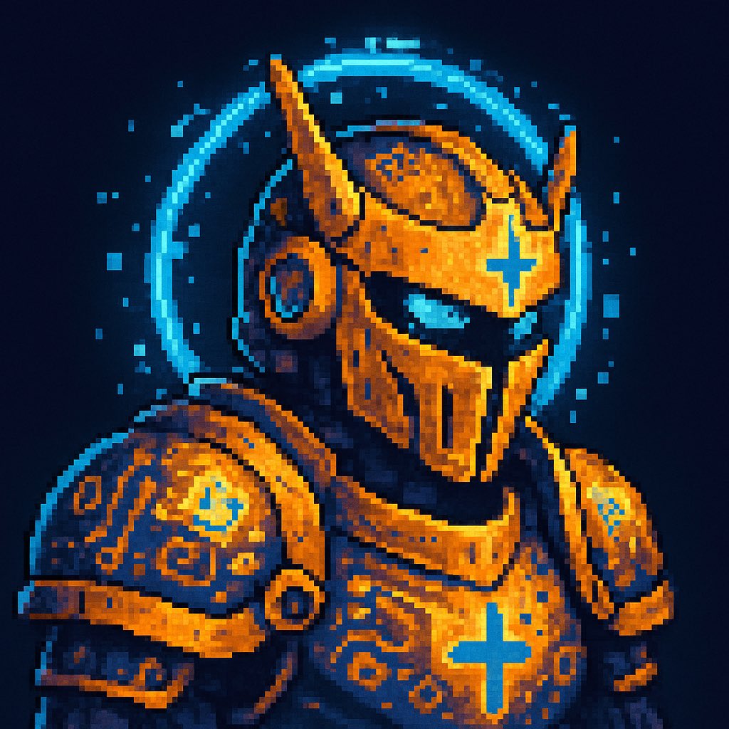 KnightShiftSol's tweet image. 🛡️✨ KNIGHT SHIFT REVEAL ✨🛡️
Presenting: ARCANE SIGIL – Celestial Paladin of the Oathbinders ⚔️
Radiant in myth-gold, marked by glyphs of power, and halo-bound by destiny.
He doesn’t fight for kings. He fights for cosmic order. 🌌🔥
🔁 RT if you’d kneel.
👇 Comment your class