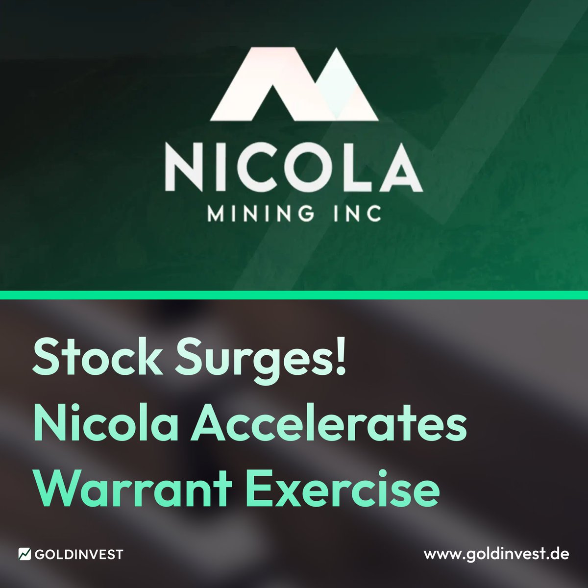 📈 <a href="/NicolaMining/">Nicola Mining Inc. (NIM.V) on TSX-V</a> ($NIM / $HUSIF) accelerates warrant exercise after 10 consecutive trading days above C$0.60 — a clear sign of strong market momentum.

CEO Peter Espig: “A result of successful milestones &amp; rising share price.”
🔗 goldinvest.de/nicola-mining-…