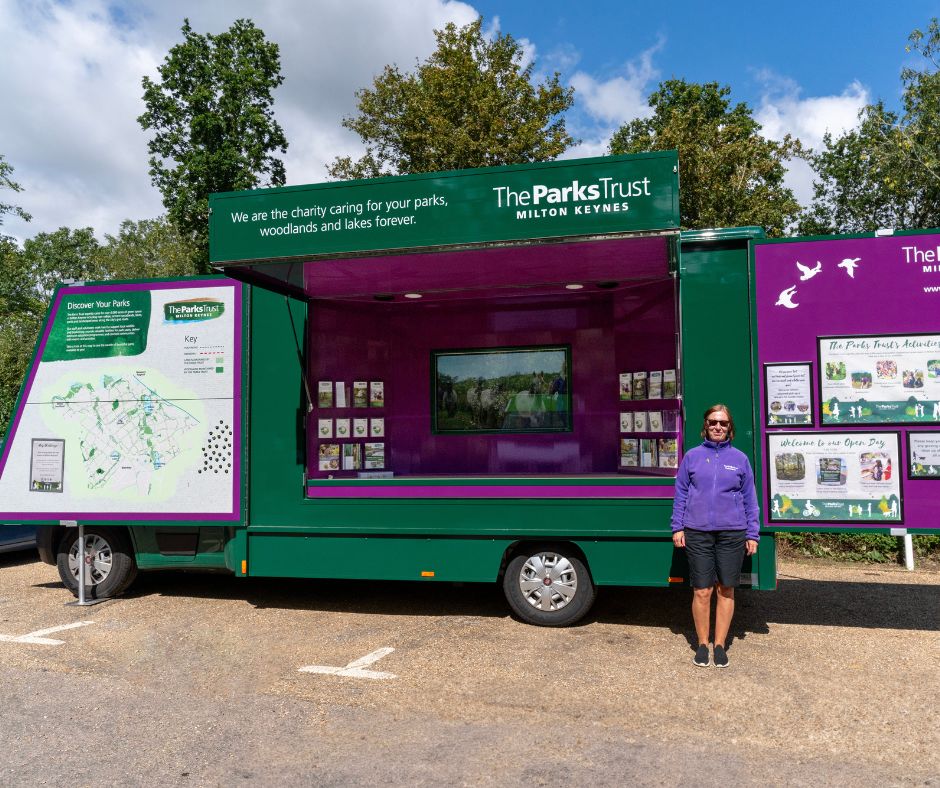 TheParksTrust's tweet image. Visiting Stanton Low Park tomorrow?
Come and say hello to find out more about the work we do across Milton Keynes’ parks! 🌳
We’ll be in park with our Community Engagement Van from 10am to 1pm on Wed 23 July