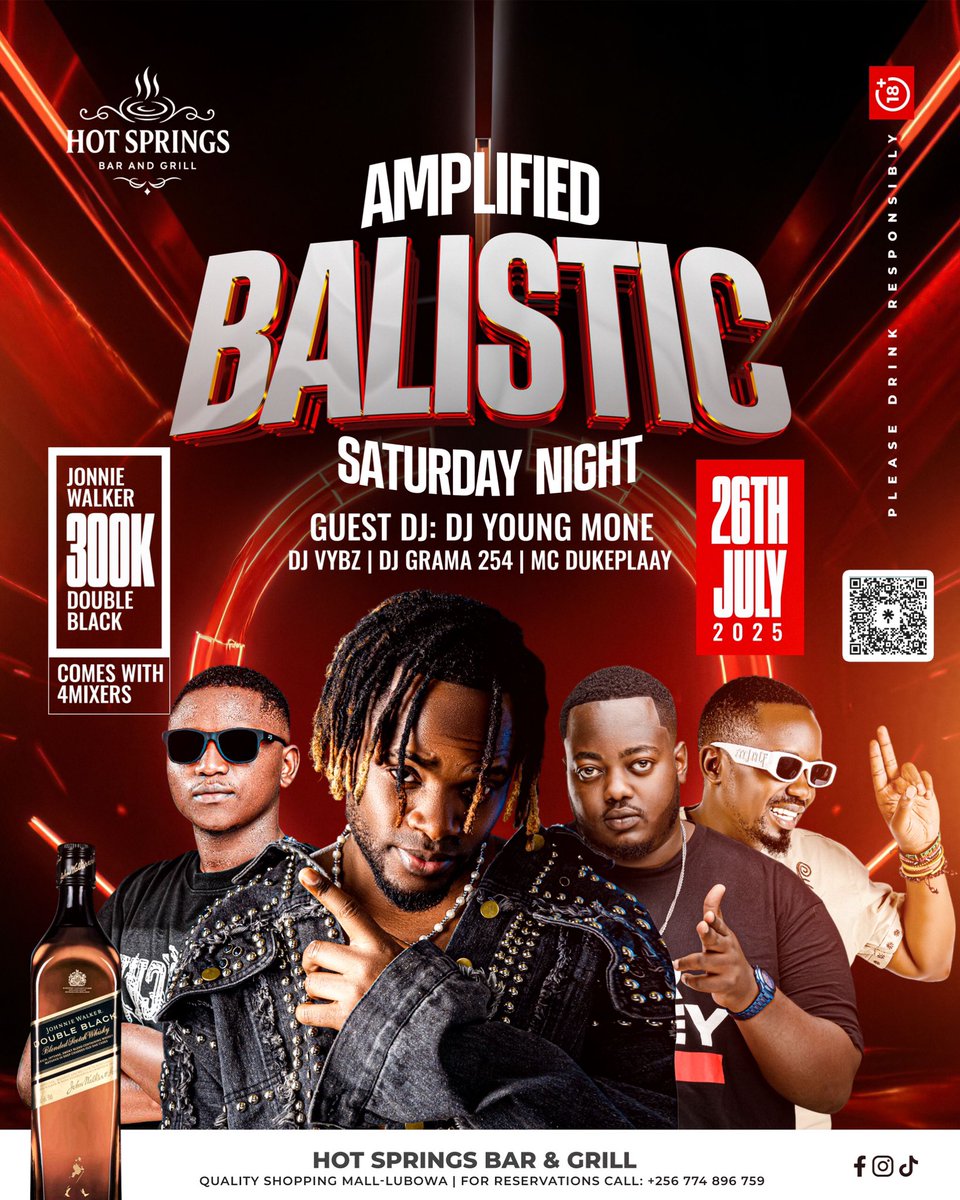 HSLUBOWA's tweet image. We have something big coming through on 26th July this month and it will be a Amplified Ballistic Saturday at @HSLUBOWA and it’s going to be massive.
Our guest will be Dj Young Mone who will entertain us with good music and vibes as we wrap up the month.
So mark the date.…