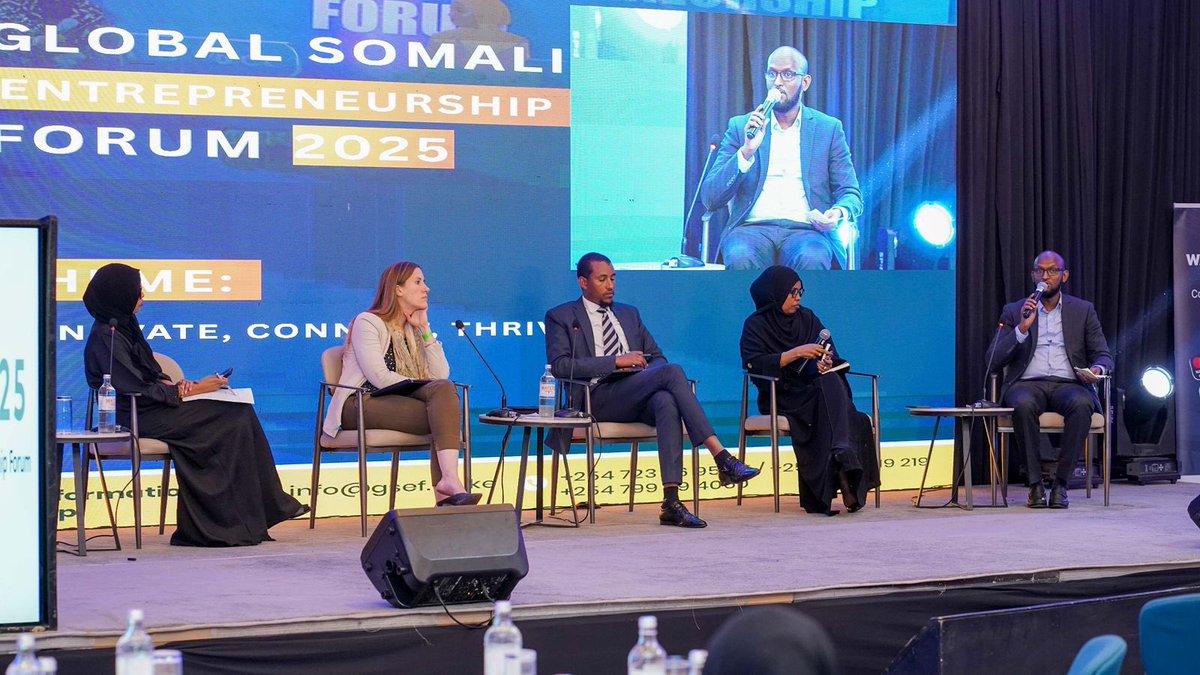 FarhiyaFarah4's tweet photo. Moderating the panel on “Creating Alternatives to Irregular Migration: Youth Empowerment Through Entrepreneurship” at #GSEF2025 was an incredible honor.

It reminded me that solutions must be community-led, youth-centered, and economically inclusive.

Thank you to @AAbdinoorMaalim , @Abdiosman2011 ,  @FatumaIAdan and Dr. Julia Smith Omomo for such a meaningful discussion.

We need more tables like this—and more young people invited to sit at them.
#YouthEmpowerment #Migration #GSEF2025 #Development #Entrepreneurship