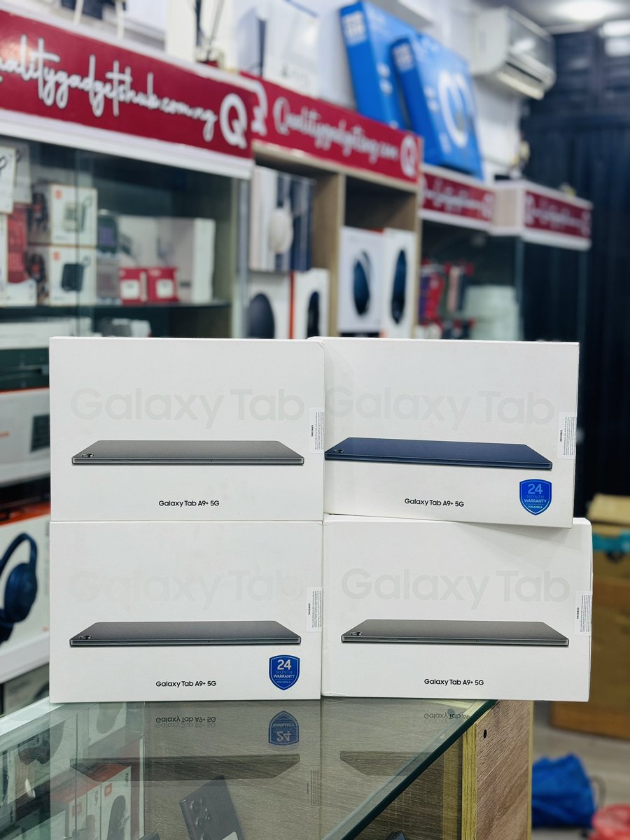 QualityGadgets_'s tweet image. Brand New SAMSUNG Galaxy Tablets 

Tab A7 Lite 32gb - N200,000 
Tab A9 64gb - N210,000 
Tab A9 128gb - N250,000 
Tab A9 Plus 64gb - N310,000 
Tab A9 Plus 128gb - N360,000 
Tab S6 Lite 64gb WiFi - N430,000 
Tab S9FE 128gb WiFi - N560,000 
Tab S9 128gb - N900,000 
Tab S10 Ultra…