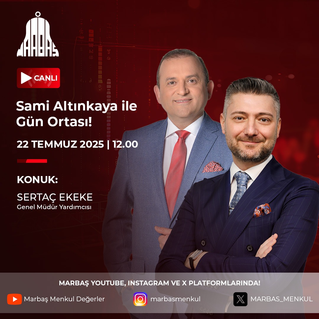Marbaş Menkul Değerler (@marbas_menkul) on Twitter photo Sami Altınkaya İle Gün Ortası! 🔔
Sami Altınkaya (<a href="/samialtinkaya/">Sami Altınkaya</a>) Moderatörlüğünde Sertaç Ekeke (<a href="/SertacEkeke/">Sertaç Ekeke</a>) ile Canlı Yayınımız Bugün 12:00'da Marbaş Menkul Değerler Youtube Kanalında!
Yayınımıza Ulaşmak İçin Tıklayınız👇
youtube.com/live/95KUkAnOm… Sami Altınkaya İle Gün Ortası! 🔔
Sami Altınkaya (<a href="/samialtinkaya/">Sami Altınkaya</a>) Moderatörlüğünde Sertaç Ekeke (<a href="/SertacEkeke/">Sertaç Ekeke</a>) ile Canlı Yayınımız Bugün 12:00'da Marbaş Menkul Değerler Youtube Kanalında!
Yayınımıza Ulaşmak İçin Tıklayınız👇
youtube.com/live/95KUkAnOm…