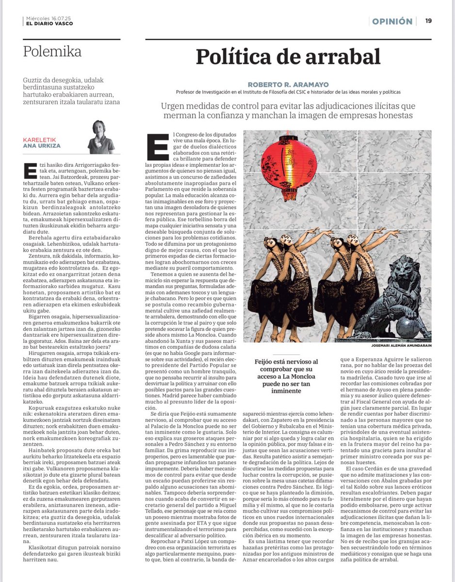 ¿Cabe prostituir aún más el noble arte de la política?