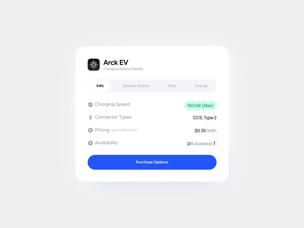 calebnws's tweet image. a modal card for an EV charging station