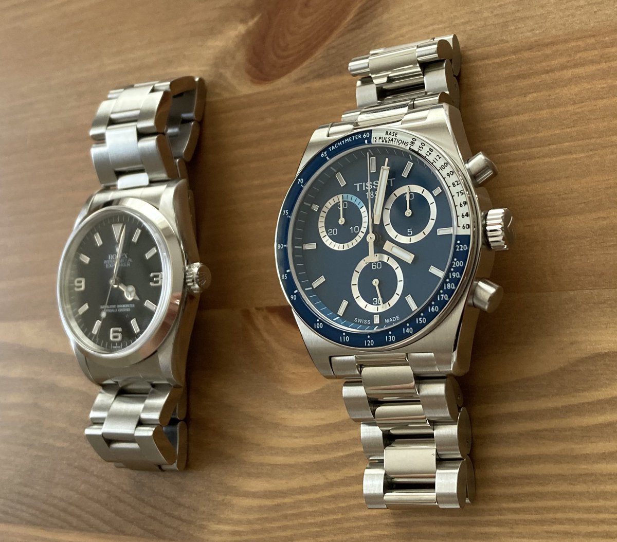 life_5_blog's tweet photo. RolexとTISSOT
#ロレックス #Rolex
#エクスプローラー #Explorer #14270
#ティソ #TISSOT
#PR516 #クロノグラフ https://t.co/Yd3W0tQK8V