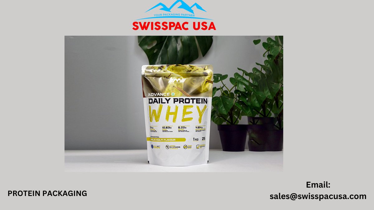 SwissPAC2's tweet image. The future of our #proteinpackaging, consider both the nutritional benefits and the environmental impact, paving the way for a healthier.
swisspacusa.com
sales@swisspacusa.com
#protein #proteinpackaging #proteinbags #proteinpouches #innovation #brand
