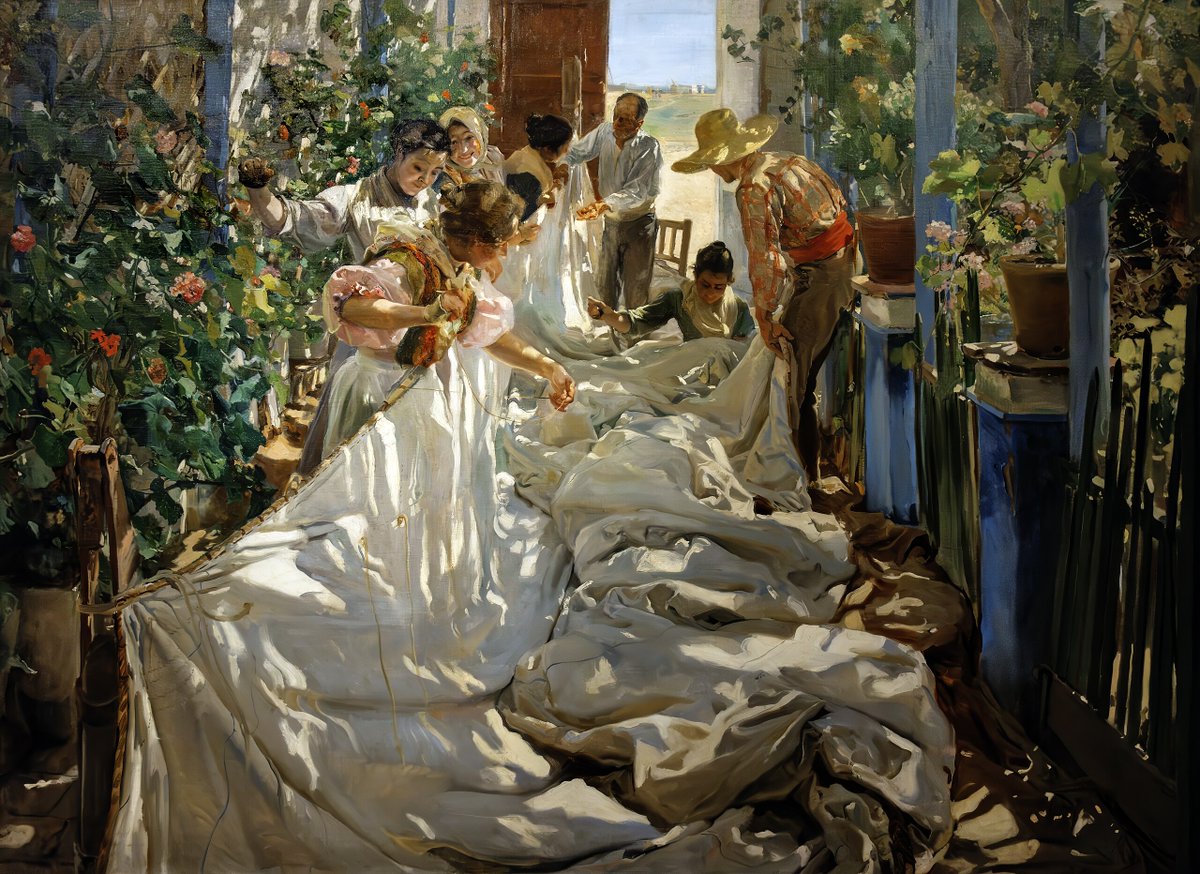 plalanda_II's tweet image. Hoy quiero la luz
penetrando en el alma
calladamente,
desterrando tristezas
y sembrando sonrisas
de paz latente...
Y que, con ella, el color, la serenidad y la alegría este martes a todos nos alcancen como si de una obra de Joaquín Sorolla se tratara.