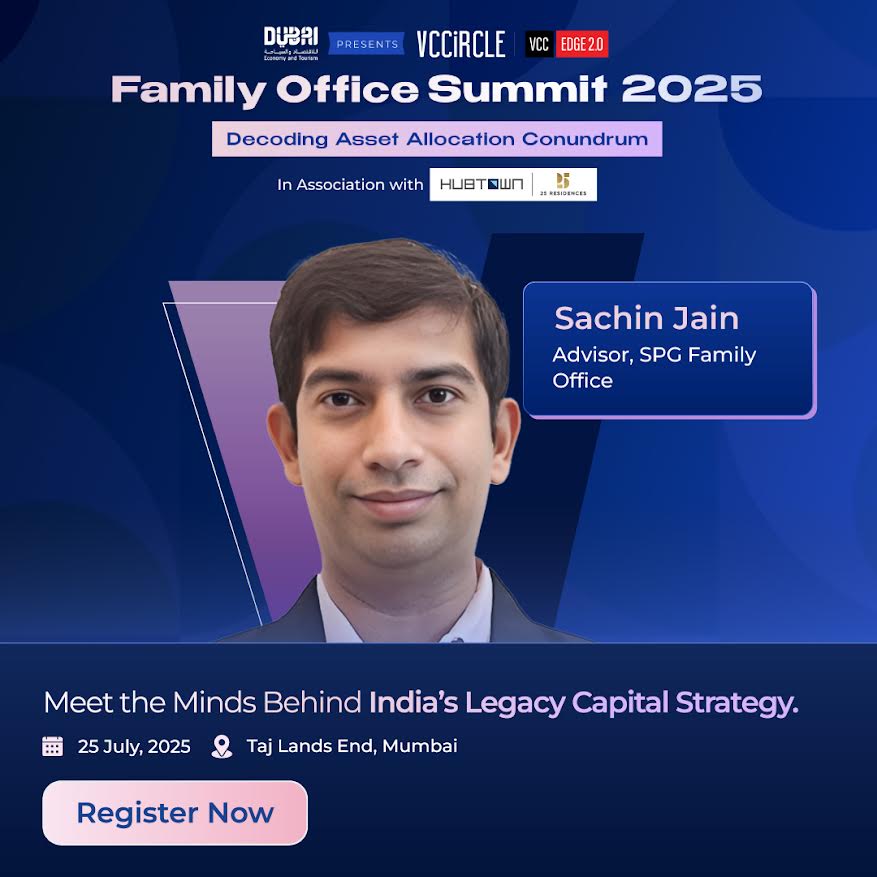 vccircle's tweet image. #SpeakerSpotlight | #VCFamilyOfficeSummit25
With a rich background in capital markets and a strong advisory lens, Sachin Jain, Advisor at SPG Family Office, has an experience spanning in strategic capital deployment, multi-asset investing, and guiding families through nuanced…