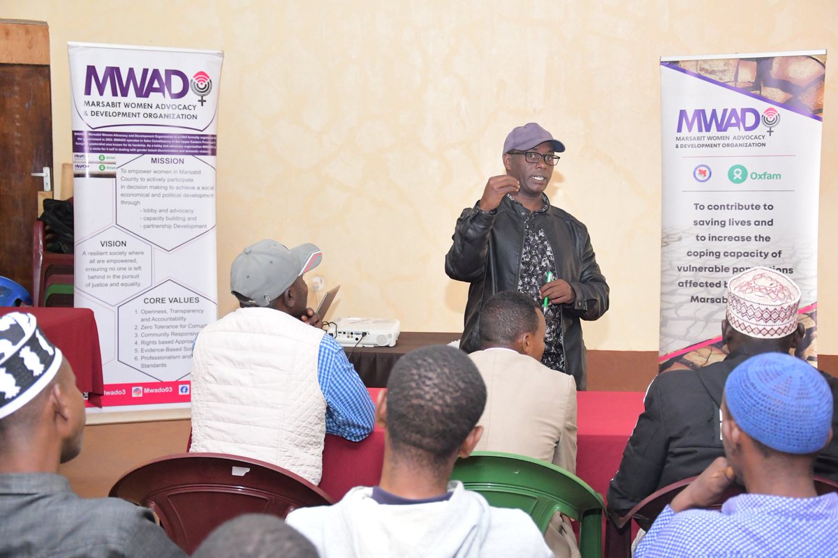 MWADO3's tweet image. We are in session with @MwendaKarani1 for a training on psychosocial support and mental health for SGBV survivors. First-line responders and referral pathway actors from across Marsabit Central are learning how to offer compassionate, survivor centered care. @KenyaAsal @OxfamKE