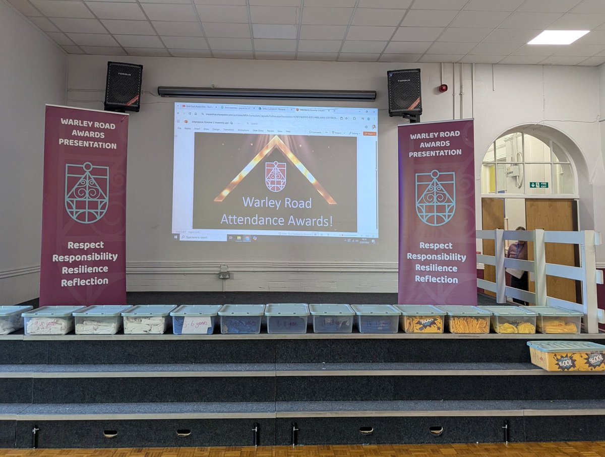 And today, Attendance awards. Attendance is so important to children's education!