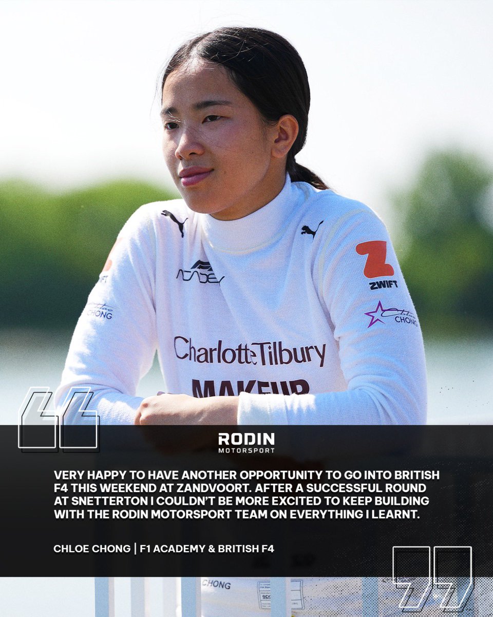 RodinMotorsport's tweet image. Back in our @BritishF4 lineup for the Zandvoort weekend! 🫶
#RodinMotorsport @RodinCars #BritishF4