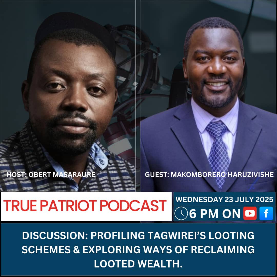 Obert (@omasaraure) on Twitter photo Subscribe to the <a href="/TruePatriotZw/">TruePatriotZw</a> podcast and never miss a show. Tomorrow we host an explosive show
youtube.com/@truepatriotzw… Subscribe to the <a href="/TruePatriotZw/">TruePatriotZw</a> podcast and never miss a show. Tomorrow we host an explosive show
youtube.com/@truepatriotzw…