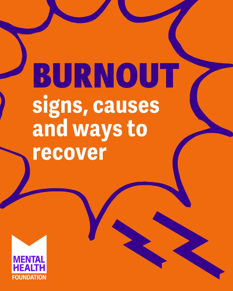 mentalhealth's tweet image. Burnout is a state of physical, mental, and emotional exhaustion, often caused by workplace #stress. 🗯️💤
Read our new blog on #burnout: the signs, causes and ways to cover: bit.ly/410zo7l