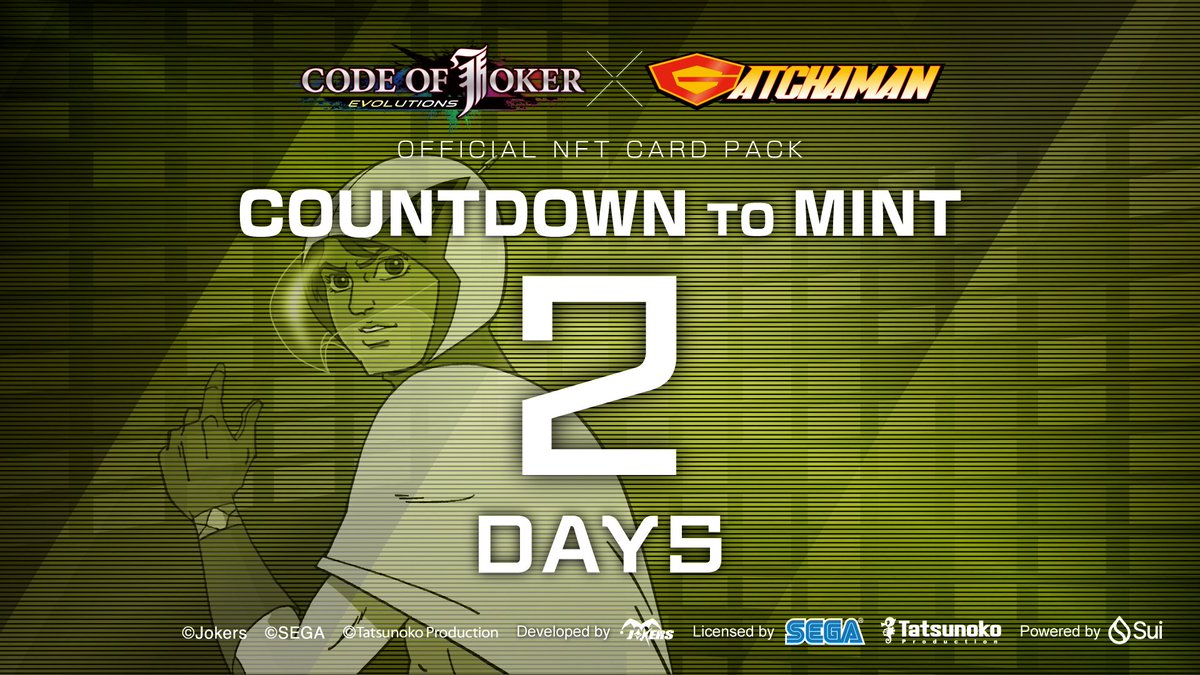Project_Jcard's tweet image. ⏳ The final countdown has begun. Only 2 days left until The CODE OF JOKER EVOLUTIONS x GATCHAMAN NFT Card Pack Minting goes live! 🚀
Get ready for the ultimate collaboration. Don’t miss your chance to own the exclusive NFT card packs!!!! 🔥
Get whitelisted now - Registration…