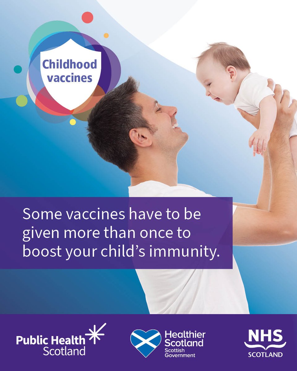 NHS_Lothian's tweet image. It&apos;s important your child gets all the vaccines they are offered at the right time to make sure they&apos;ve got longer-term protection as they grow up.

When it&apos;s time, you&apos;ll receive a letter from the NHS with details of the appointment and what vaccines they&apos;re being offered.