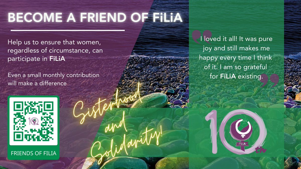 FiLiA_charity's tweet image. "I loved it all! It was pure joy and still makes me happy every time I think of it. I am so grateful for FiLiA existing."
Become a Friend of FiLiA
#Sisterhood #Solidarity #FiLiA2025
filia.org.uk/friends-of-fil…
