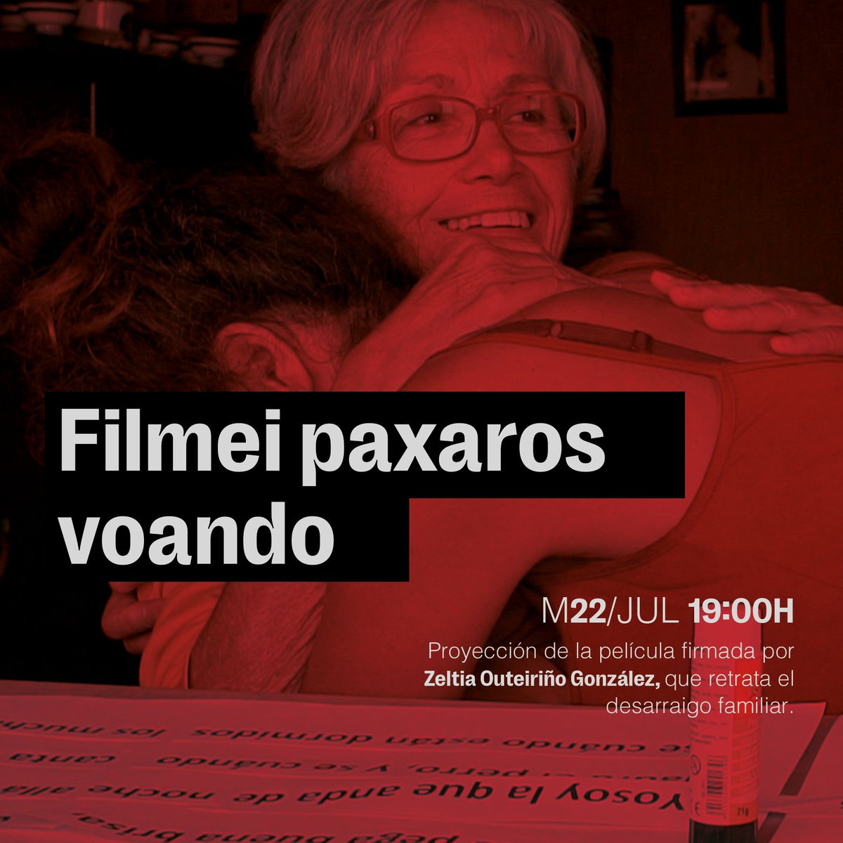 Hoy a las 19h #enlaAcademia, proyección de Filmei paxaros voando, dentro del ciclo 'Emergencias'. Información y entradas: academiadecine.com/actividades/fi…