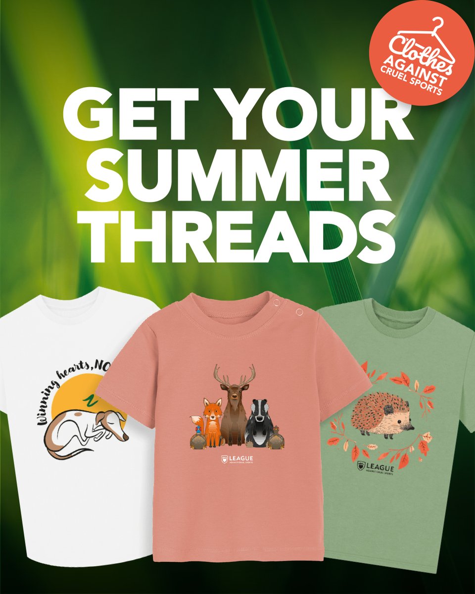 LeagueACS's tweet image. Time to update your summer threads? ☀️
Our cruelty-free clothing is made from certified organic cotton and printed in a renewable energy-powered factory right here in the UK – so you can look good and do good this summer.
Shop now: leagueacs.co.uk/Bsvfn