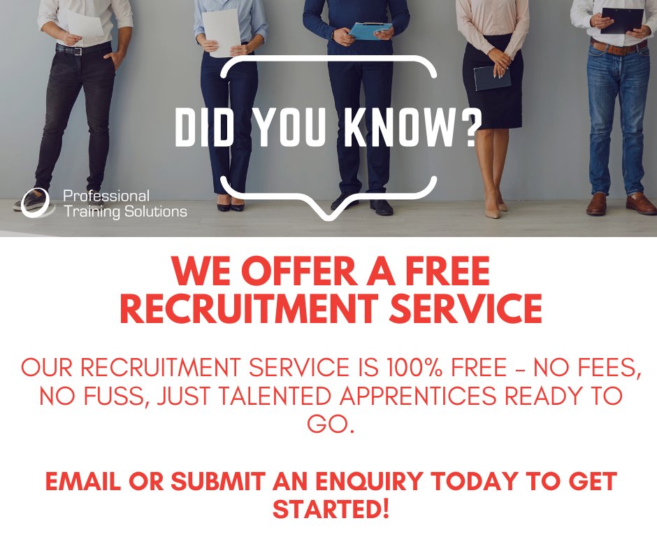 Professional Training Solutions (@protrainuk) on Twitter photo Looking to hire without the hassle?
Our recruitment service is completely FREE - Let us find your next star ⭐
🔗 protrain-solutions.co.uk/our-recruitmen…
📩 recruitment@protrain-solutions.co.uk
#FreeRecruitment #HireAnApprentice Looking to hire without the hassle?
Our recruitment service is completely FREE - Let us find your next star ⭐
🔗 protrain-solutions.co.uk/our-recruitmen…
📩 recruitment@protrain-solutions.co.uk
#FreeRecruitment #HireAnApprentice