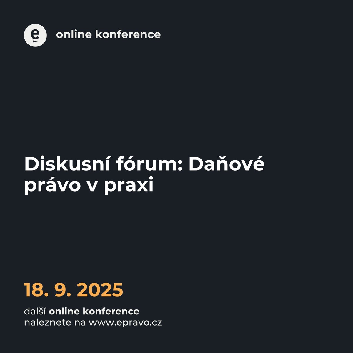 💼 Diskusní fórum: daňové právo v praxi – sdílení, tipy, judikatura.
epravo.cz/eshop/diskusni…
#danovepromises #taxlaw
