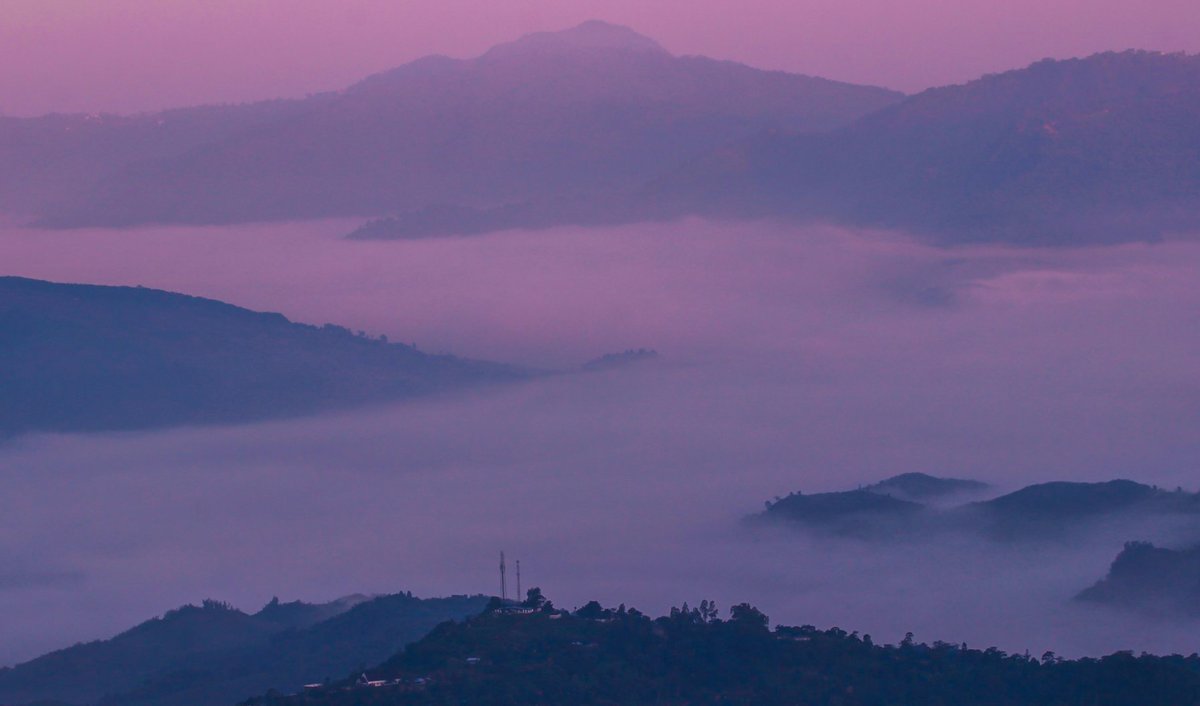 It's unreal how our present work culture and excessive stimulation to lights have made us night owls (me included).

Two days on the India - Burmese border villages, and I was sleeping at 8.30 PM, waking up to this view from my humble room at 4.30 AM!