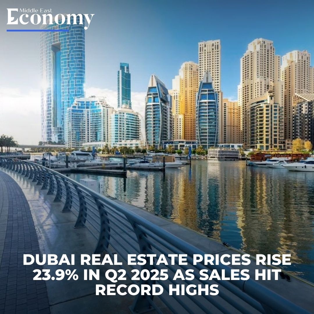 Economy_ME's tweet image. Dubai’s real estate market hit record sales in Q2 2025, even as price growth slowed and affordability challenges increased. The ValuStrat Price Index (VPI) rose by 4.7% during the quarter—down from 5% in Q1 and 6.4% in Q2 of the previous year.
Read more: economymiddleeast.com/news/dubai-rea……