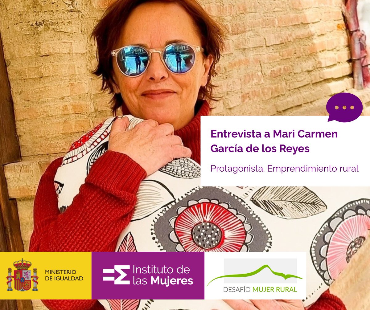 Instituto de las Mujeres (@instmujeres) on Twitter photo 🌱 El <a href="/InstMujeres/">Instituto de las Mujeres</a>, a través de Desafío Mujer Rural, promueve el autoempleo y el emprendimiento de mujeres en el medio rural, como Mari Carmen García de los Reyes.
👉 Una apuesta por empresas con mayor valor social e igualitarias.
📲 Lee la entrevista: lc.cx/wvRJi3 🌱 El <a href="/InstMujeres/">Instituto de las Mujeres</a>, a través de Desafío Mujer Rural, promueve el autoempleo y el emprendimiento de mujeres en el medio rural, como Mari Carmen García de los Reyes.
👉 Una apuesta por empresas con mayor valor social e igualitarias.
📲 Lee la entrevista: lc.cx/wvRJi3