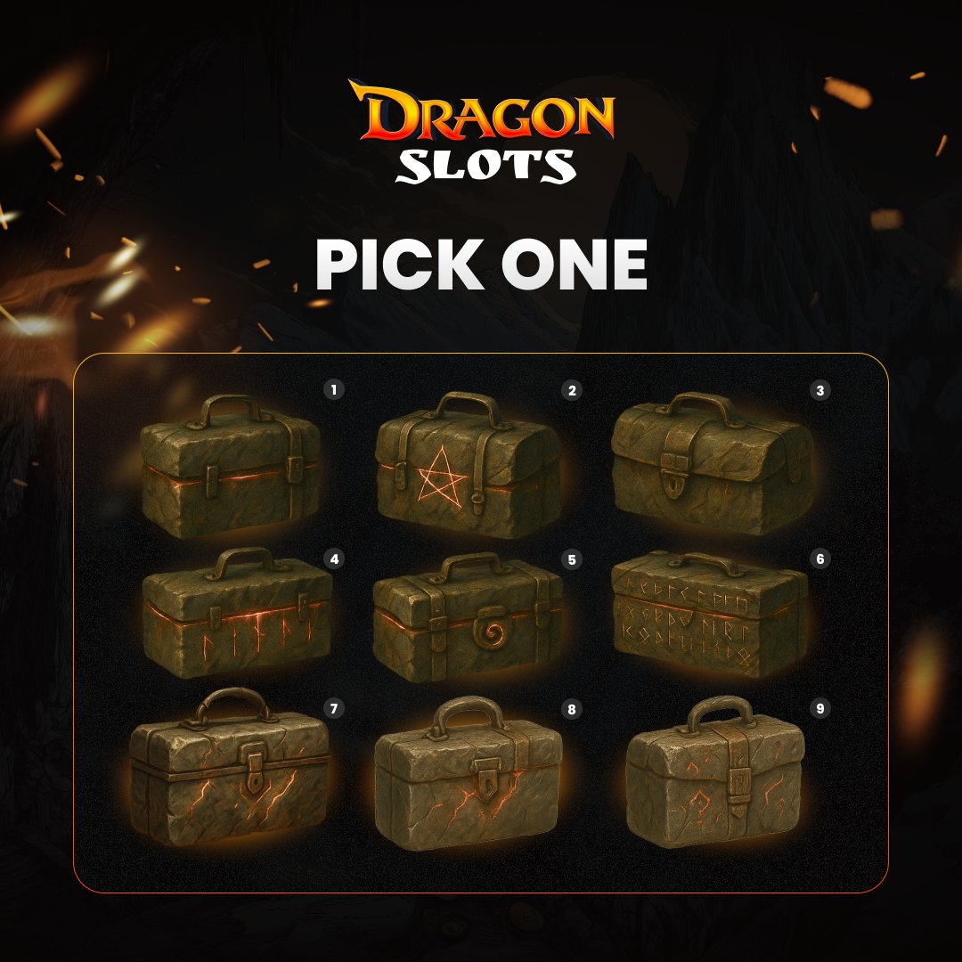 Dragon Slots (@dragon_slots) on Twitter photo 🚨 A treasure worth 1000 USDT lies hidden in one of these chests! 💰🐉
Think you can pick the right one?
Here’s how to join the hunt:
🔓 Select your chest
👣 Follow <a href="/dragon_slots/">Dragon Slots</a>
🔁 Repost this post
Everyone who chooses correctly and completes all the steps will enter a draw 🚨 A treasure worth 1000 USDT lies hidden in one of these chests! 💰🐉
Think you can pick the right one?
Here’s how to join the hunt:
🔓 Select your chest
👣 Follow <a href="/dragon_slots/">Dragon Slots</a>
🔁 Repost this post
Everyone who chooses correctly and completes all the steps will enter a draw