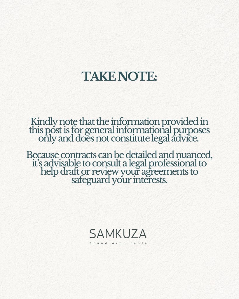 SamkuzaBrand_A's tweet photo. Contracts — the ultimate creative headache! But they don’t have to be. Here are a few key things every freelancer or creative should include in their contract to protect their work and peace of mind. https://t.co/SwnvRKuzaK