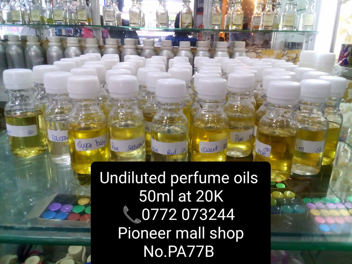 ScentedSec's tweet image. Undiluted oil perfumes for business owners at only 20K 50mls
Whatsapp or call us 0772 073244
Pioneer mall shop No.PA77B basement
@DenisDukeUG
#wholesale
#undilutedperfumeoil